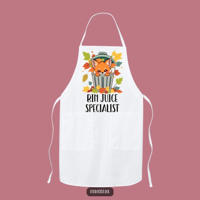 Funny Fox Cub Kitchen Apron: Chef Up Some Fun, Perfect Funny Gift!