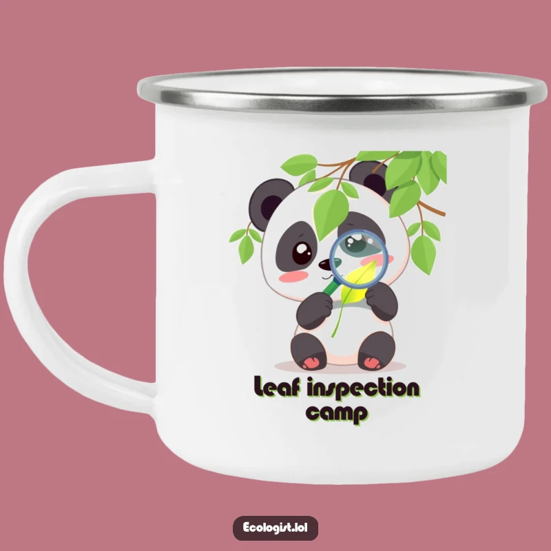 Funny Panda Camping Mug - Cute Explorer, Outdoor Humor Gift