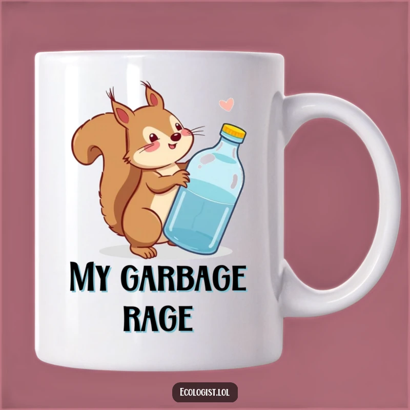 Funny Squirrel Eco Warrior Mug: Nature's Protector's Funny Gift!