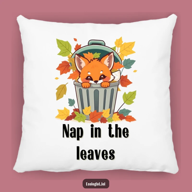 Funny Fox Cub Pillow: Cozy Comfort with Woodland Charm, Great Funny Gift!