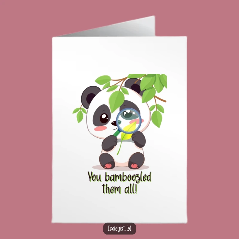 Free Printable Panda Congratulations Card: Glowing Discovery, Humorous Awe, Print at Home