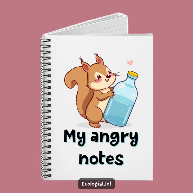 Funny Squirrel Action Notebook: Jot Down Eco-Ideas with Humor, Perfect Funny Gift!